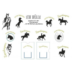 ITH Stickserie - Equidenpass Hülle 